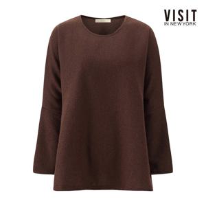 비지트인뉴욕  플레어 소매 루즈핏 라운드넥 티셔츠 (V5BLT04)