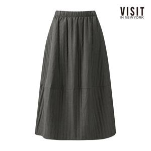 비지트인뉴욕  내추럴 무드 데일리 밴딩 롱 스커트 (V5BSR02)