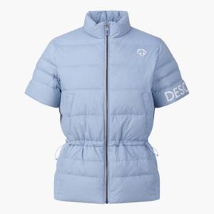 데상트골프패딩 JQS DP32WFDJ91-LBLG 여성 반팔 패딩 점퍼 / Light Blue