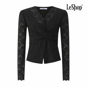 [르샵] 지그재그 V넥 기모 레이스 블라우스 (BPCBL005A)
