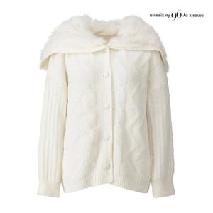 나인식스뉴욕  퍼 세라 카라 믹스 짜임 가디건 (NPCKG010M0)