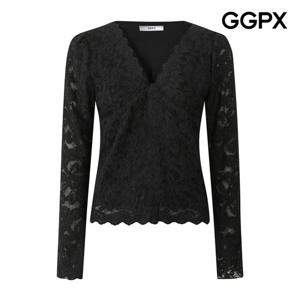 [지지피엑스]섹시 레이스 기모 블라우스 GPCSH019F