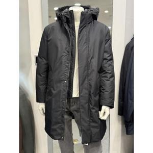 BASSO 세이브존01 블랙 VIA 구스 후드 패딩 점퍼 BS-Z4-AA-UA-59ABK