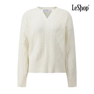 [르샵]V넥 꽈배기 다이아 니트 BPCKP018A