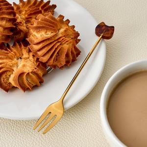 [모던하우스] L 우리집뚱냥이 마블 골드티포크