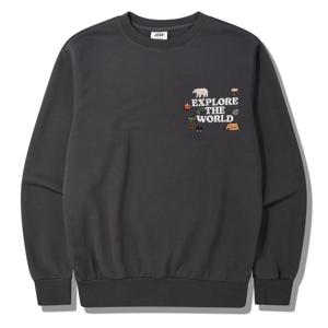 [지프]남여공용) 베어 레터링 맨투맨 긴팔 티셔츠 JQ4TSU824