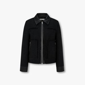 [보브]레더 패치 트위드 자켓 7156110001