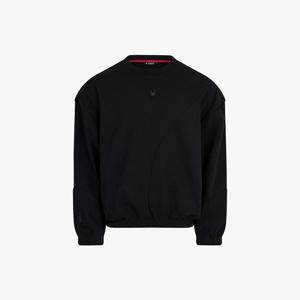 [스파이더] 남성 빅펀치 곡선 절개 맨투맨 티셔츠 SPLPCNRL241MBLK