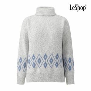 [르샵] 밍크사 다이아 짜임 폴라 니트 (BQ1KP009A)