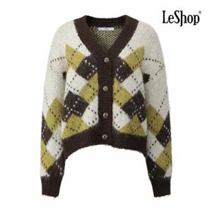 [르샵] 아가일 Y버튼 울 니트 가디건 (BQ1KC005A)