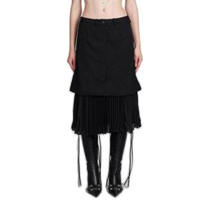 26 SS 발렌시아가 플리츠 레이어드 테일러드 스커트 790583TPT15