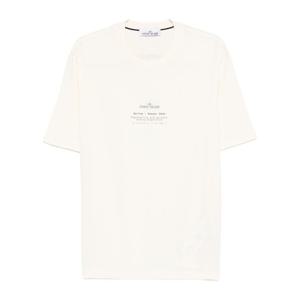 스톤아일랜드 스톤 프린트 크루넥 반팔 티셔츠 L1S152100001S02