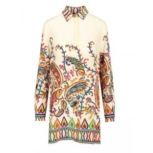 [ETRO] 라프리마 여성 프린트 롱 슬리브 실크 셔츠 WRIA0103AKG20 X0800 화이트 /15