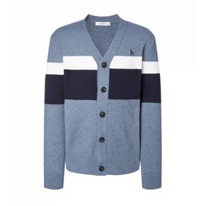 [헤지스]헤지스 네이비 컬러배색 울혼방 가디건 WHSW4D335N2