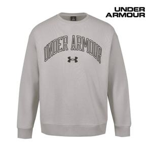 [언더아머(백)]남여공용 APAC HWT 테리 크루 라운드 긴팔 맨투맨 티셔츠 6014353-014