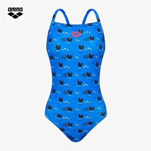 아레나 컬리팜  A6SL1CO05 BLU (주머니백 증정) 여성선수 싱글 스트랩백 원피스 실내수영복