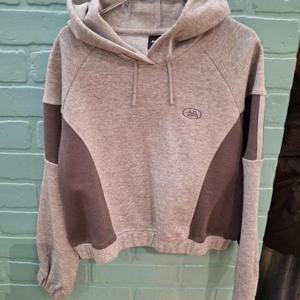 애플핑크 HC35 절개배색 피케 후드티셔츠 APXPT501GSG