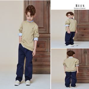 [빈BEEN]BA11PT05NV네이비 주름 일자 팬츠