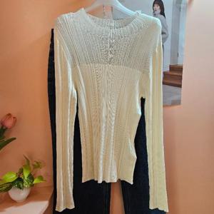 미센스 HC42 상단 시스루 골지니트 MB2KNMD07Z