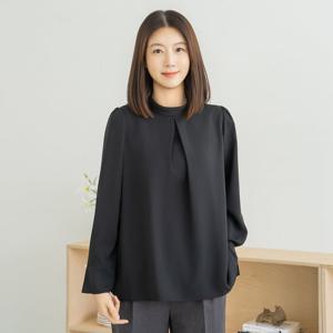 엄마옷 마담4060 핀턱반하이넥블라우스 데일리 여성 -ZBL2601008-