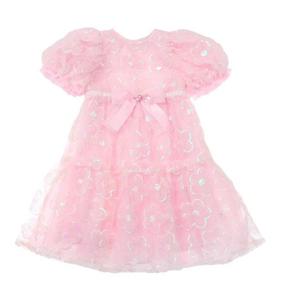 [프렌치캣(정상)]핑크스팽글 꽃 샤 드레스(Q51DCO080)