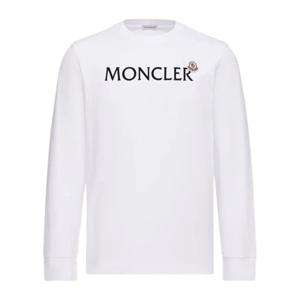 몽클레어 로고 프린트 크루넥 레귤러 핏 티셔츠 L10918D0000989