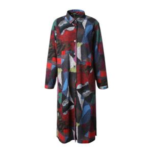 [몬테밀라노]칼라 나염 롱셔츠 재킷 XK309J1592A