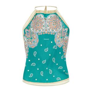 핀코 모노그램 레이싱 넥 홀터 탑 106732A38G SZ4