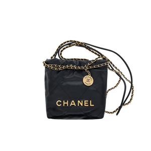 [엘러브] 샤넬 22백 미니 블랙 빈티지금장 유광카프 6ET0214