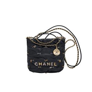 [엘러브] 샤넬 22백 미니 블랙 금장 유광카프 6ET0216