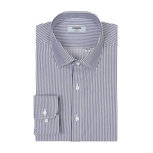 [레노마(셔츠)](슬림핏)CP혼방 런던스트라이프패턴 긴팔셔츠RZRSL0130NY