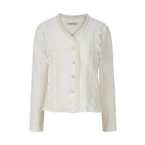 [포커스]포커스 프릴 브이넥 엠보 블라우스_VF6S1BL5011