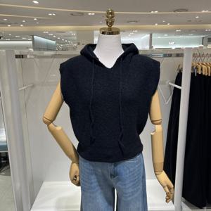 [밸리걸] 슬리브리스 후드넥 니트 497259