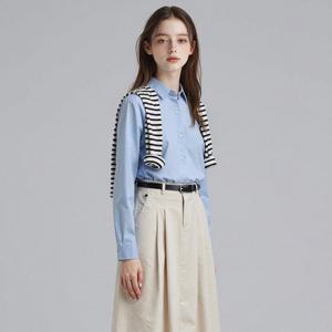 부루앤쥬디 G)에센셜세미크롭셔츠 BOSCSHE01G