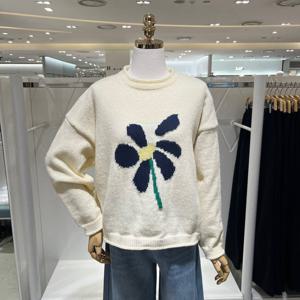 [밸리걸] 플라워 모티브 루즈 니트 497929