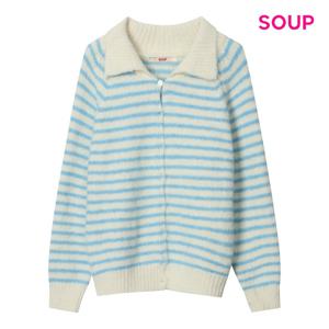 SOUP  루즈핏 스트라이프 카라 가디건 (S5AGD12)