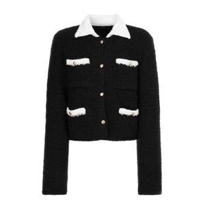 질스튜어트뉴욕   26SS 블랙 글리터장식 레이온혼방 가디건 JSSW6A110BK