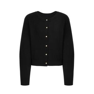 질스튜어트뉴욕   26SS  단색 울혼방 가디건 JSSW6A120BK