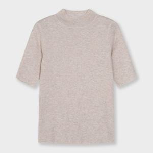 캐리스노트 모크넥 반팔 니트 풀오버 (CN3SKT003)