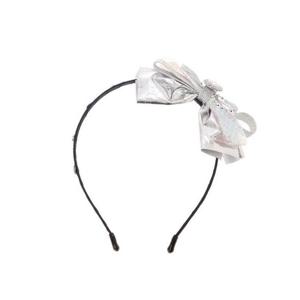 [프렌치캣(백)]실버 리본 헤어밴드(Q51DG5131B)