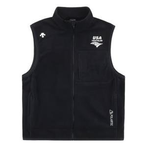 데상트 USAT 폴라텍 마이크로 플리스 베스트 SQ123IVE11BLK