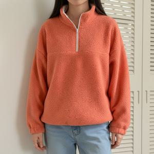 [올리비에스클로젯]뽀글이 반목 집업 맨투맨_O2601TS003A