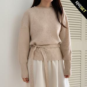 [올리비에스클로젯][타이SET]리본 베이직 니트_O2601KN009A