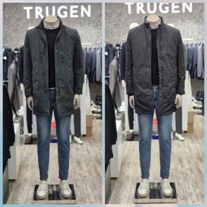 [트루젠]간절기 양면 리버시블 패딩 반코트(TEW0HHM0410)_DG