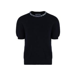 26 SS 프라다 엠블리시드 숏슬리브 스웨터 F0008 P24V2B18M6