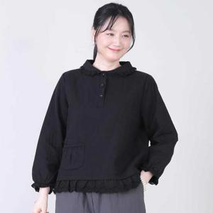 애비뉴투지 엄마옷 레이스 카라 솜 누빔 패딩 겨울 긴팔 블라우스 B01611