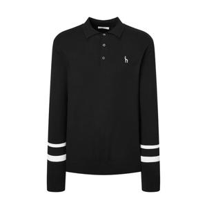 [헤지스]헤지스 골프 로고 라인 폴로 니트 (BLACK) WPSW4D601BK