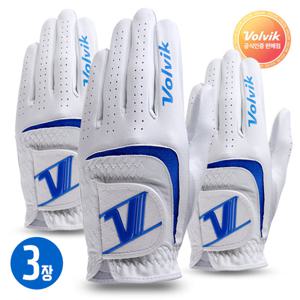 볼빅 V로고 프리미엄 남성용 콤비양피 골프장갑 3장 _V
