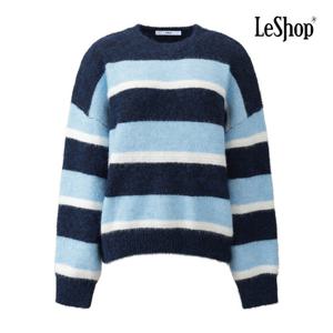 [르샵]라운드넥 캐주얼 블록 니트 BQ1KP015A