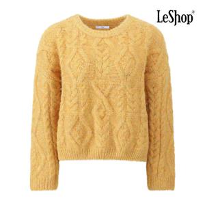 [르샵]라운드넥 믹스 짜임 울 터치 니트 BQ1KP021A